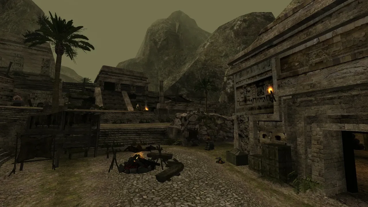 Exploring ancient ruins and dark dungeons in Gothic II