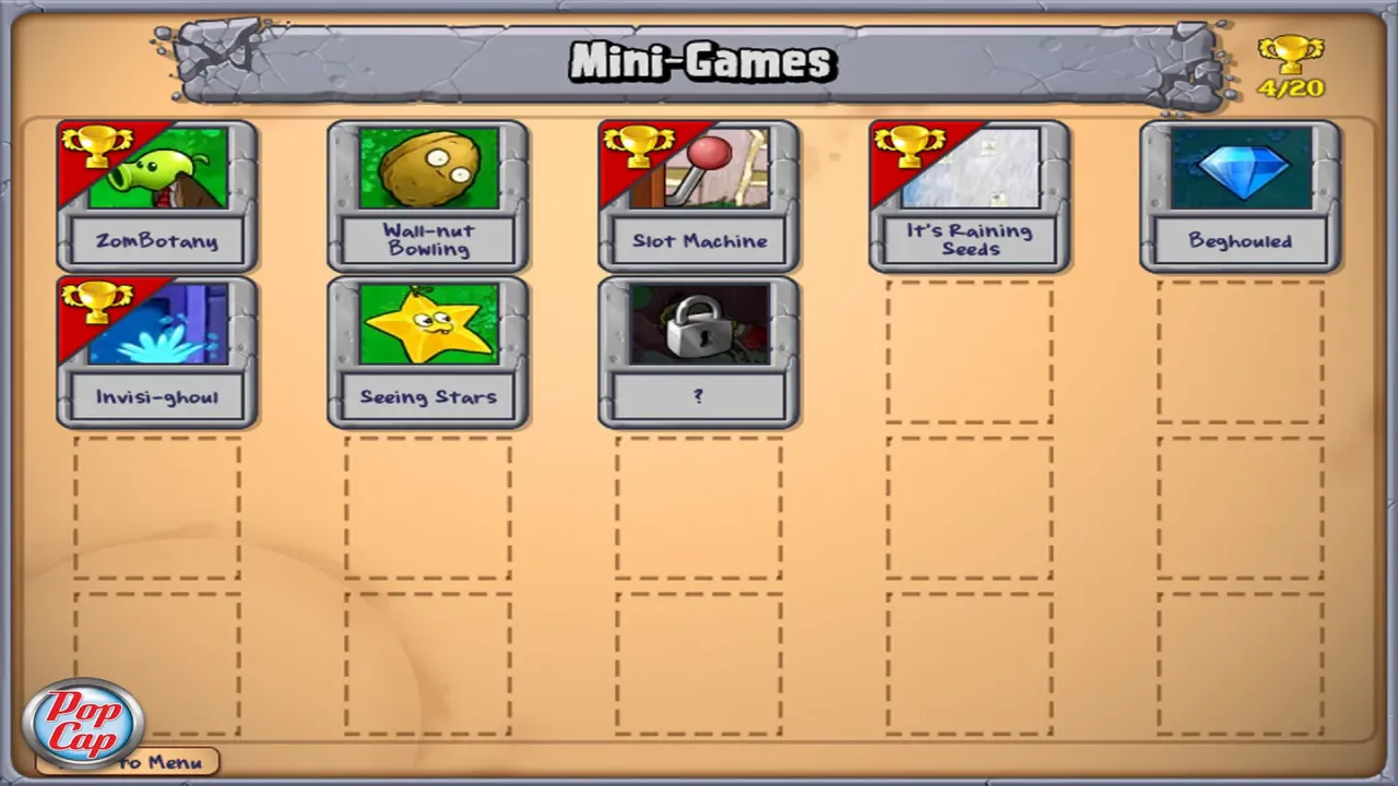 The collection of awards won by Plants vs. Zombies
