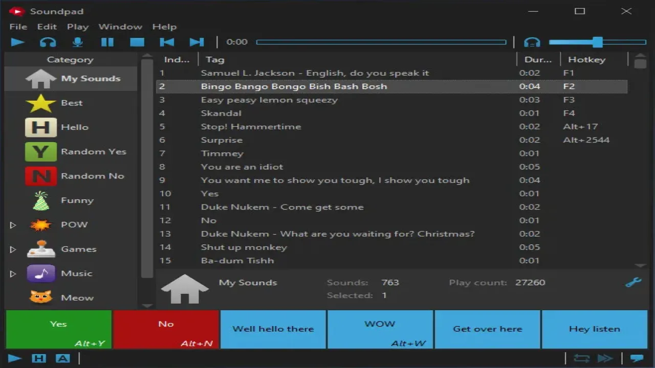 Adding sound files to the Soundpad list