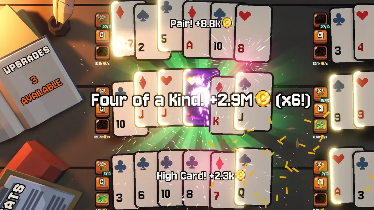 Intense roguelike card battles with strange deck mechanics