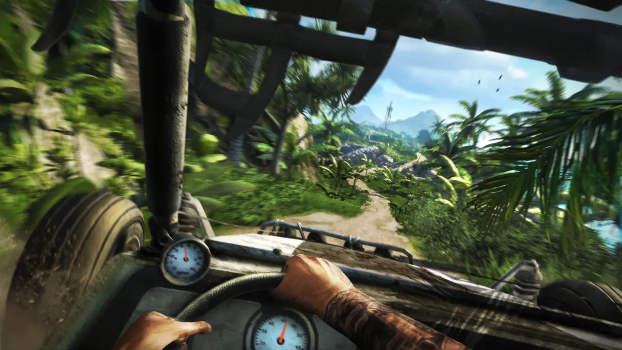 Tactical stealth and hunting wildlife in Far Cry 3