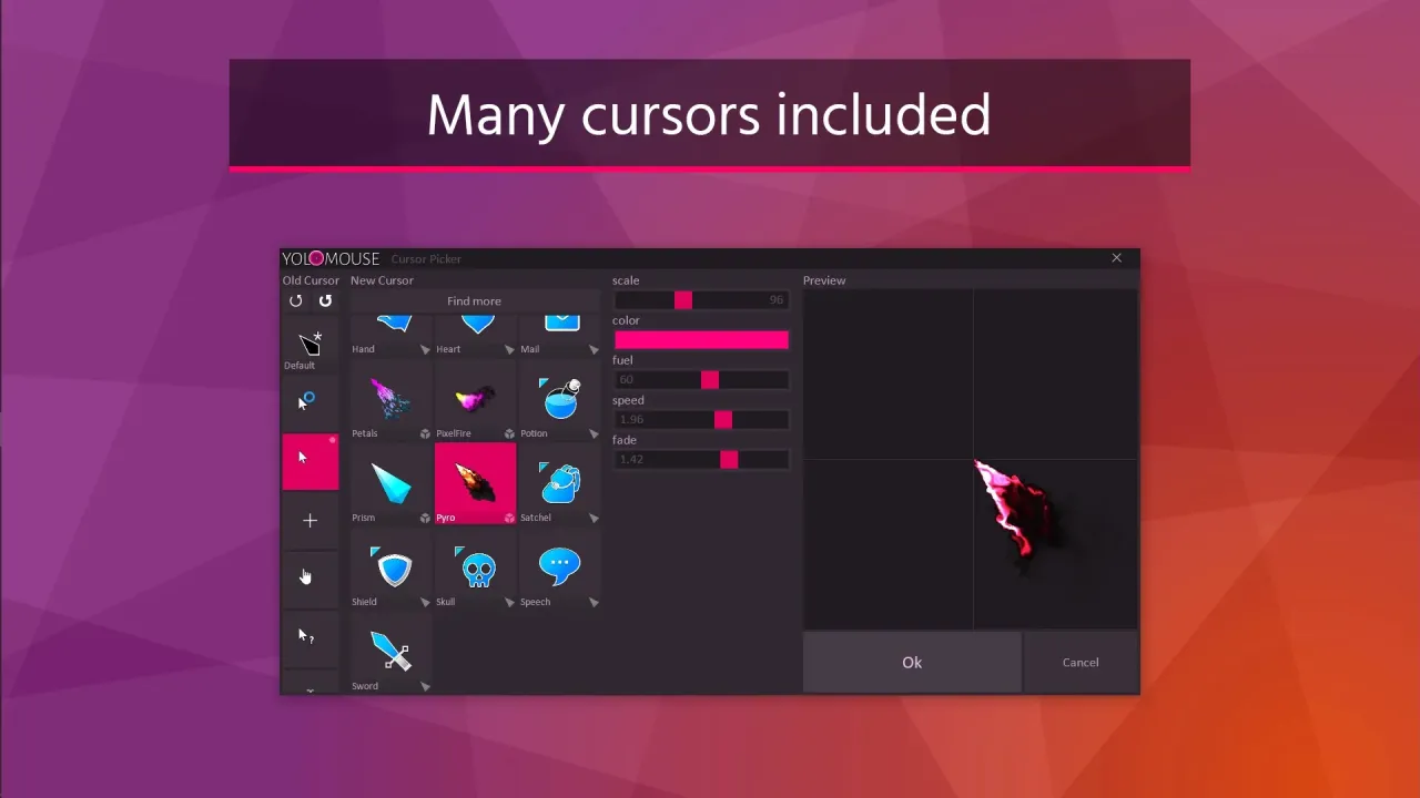 Changing game cursors in high action combat scenes