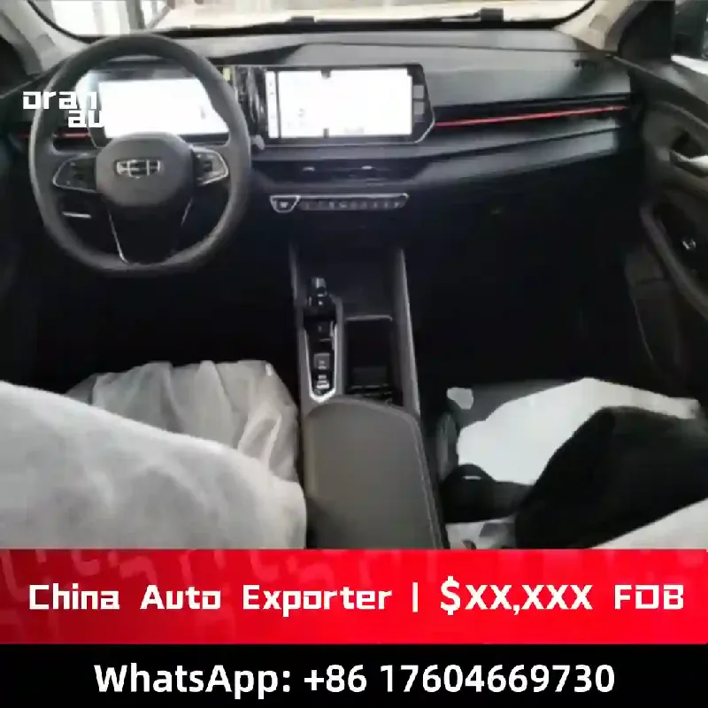 Geely sedan modern dashboard interior view