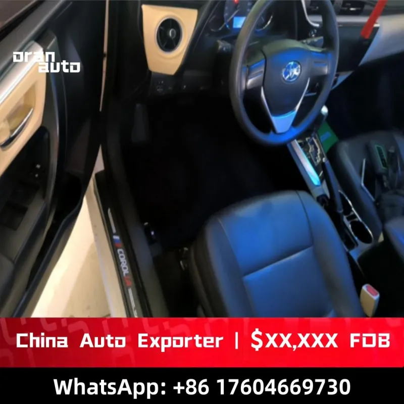 Compact sedan interior detail