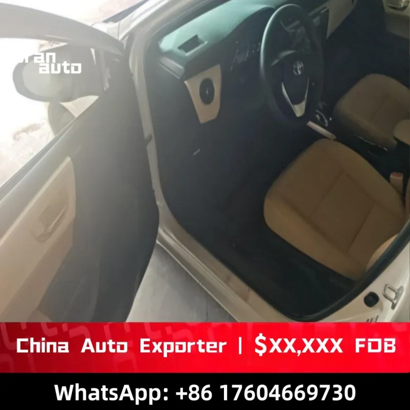 Used 2017 Corolla interior dashboard and cabin