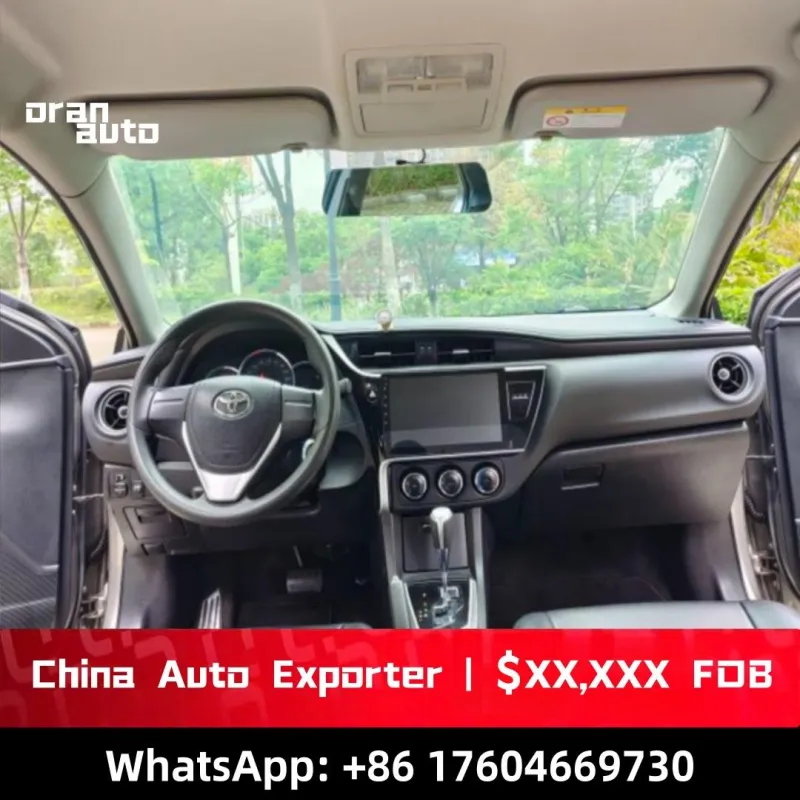 Toyota Corolla interior dashboard view