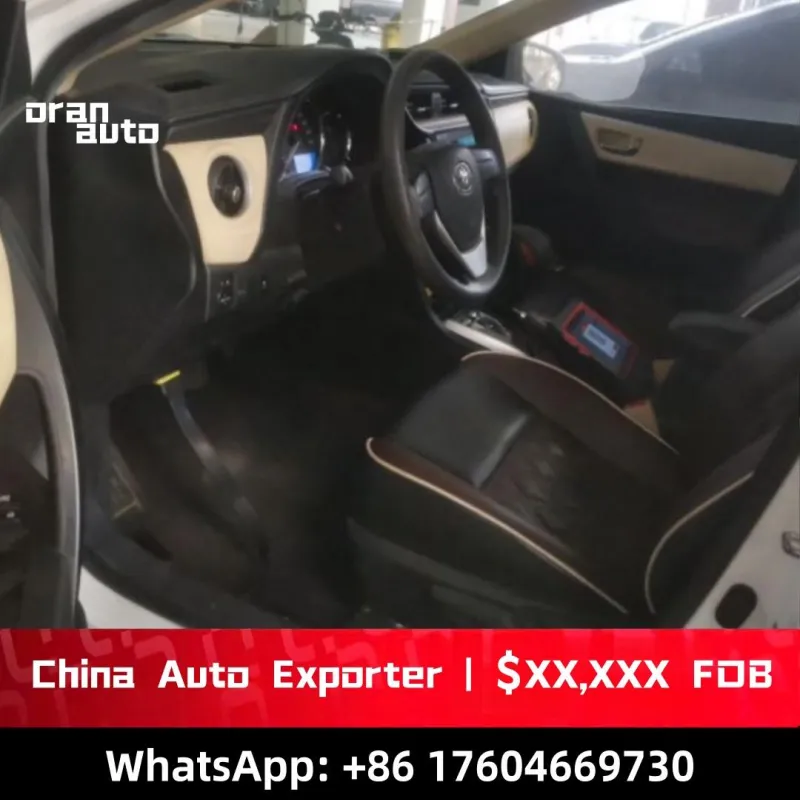 Toyota Corolla dashboard and steering wheel