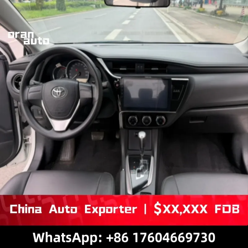 Toyota Corolla interior dashboard layout
