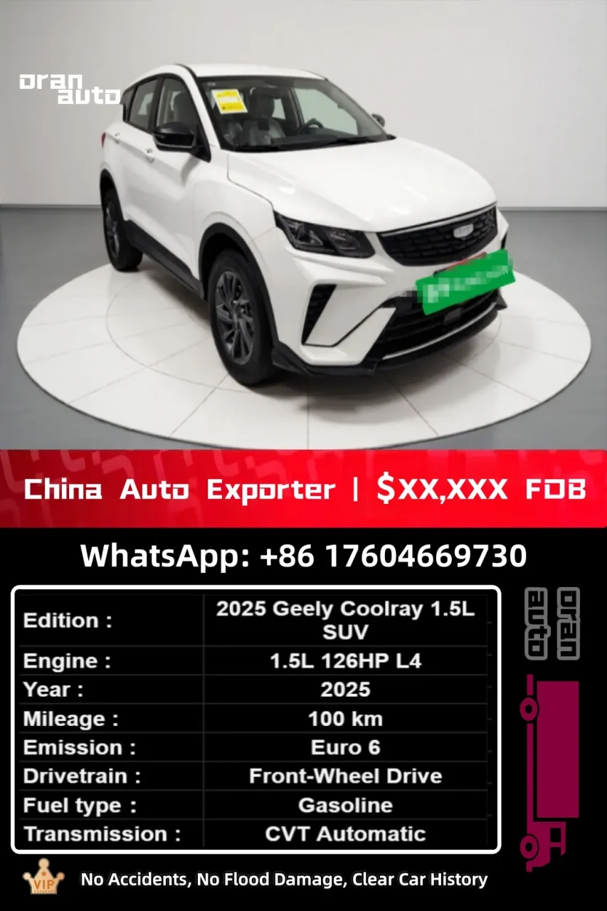 used 2025 Geely Coolray front exterior SUV export view