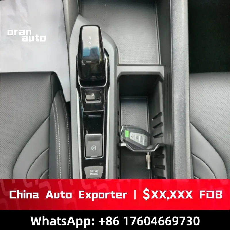premium SUV interior dashboard and steering wheel view