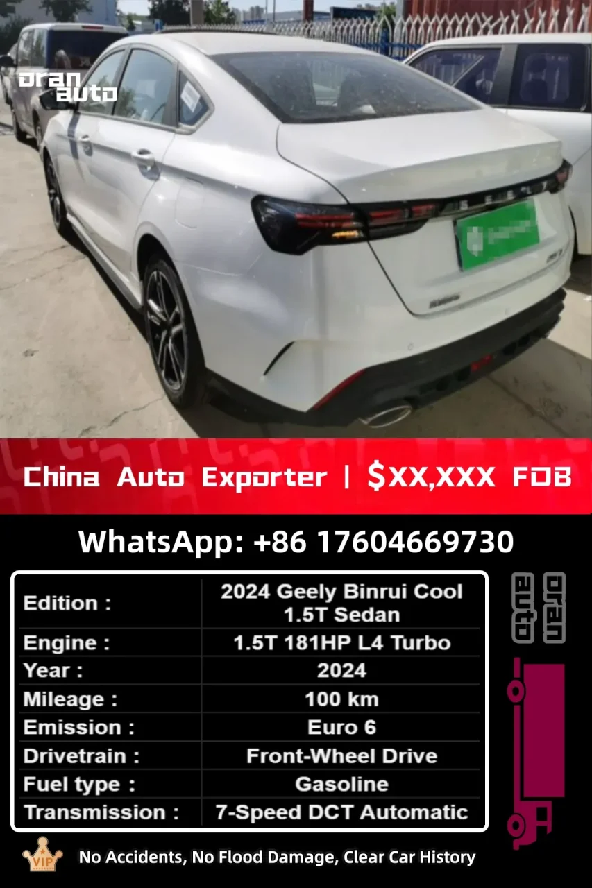 used 2025 Geely Coolray front design left hand drive Sedan