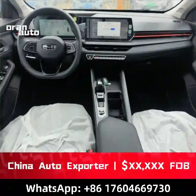 premium sedan dashboard and infotainment system interior