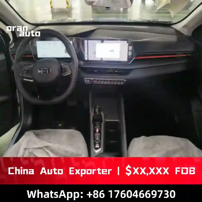 premium sedan dashboard and center console interior