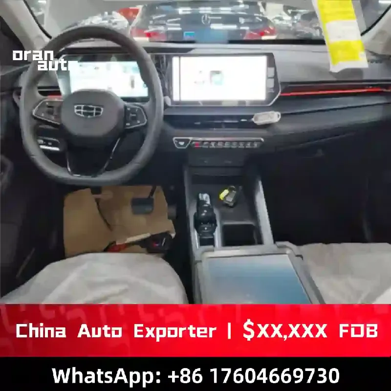 premium sedan dashboard and multimedia display interior