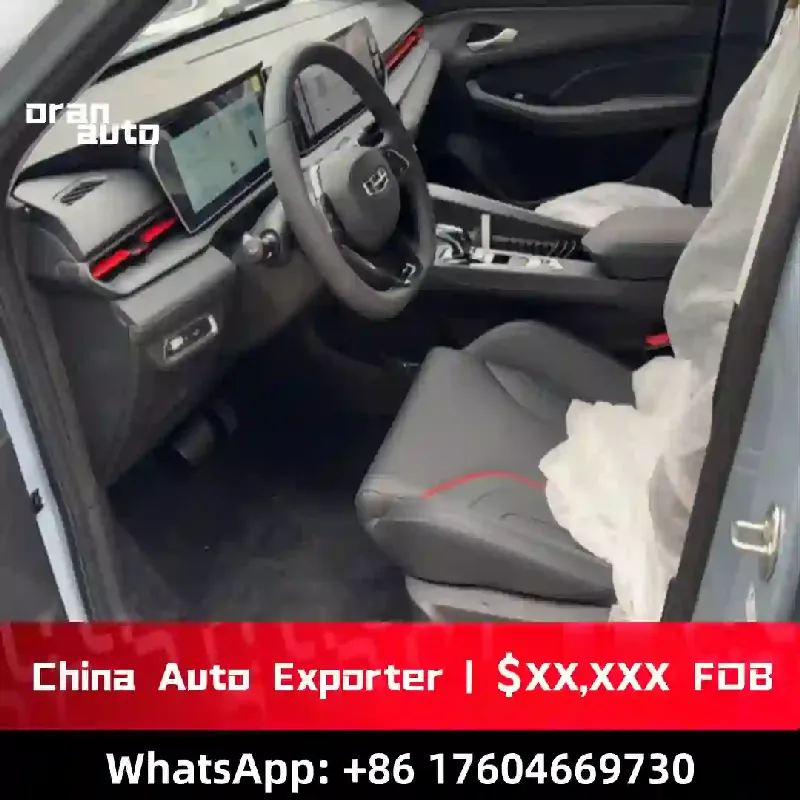 premium sedan cockpit with multimedia display