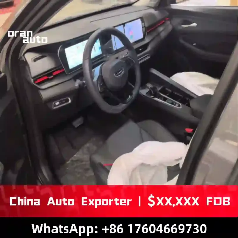 premium sedan interior dashboard and display screen