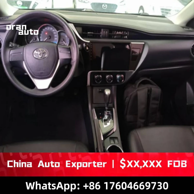 Toyota Corolla dashboard and steering wheel interior