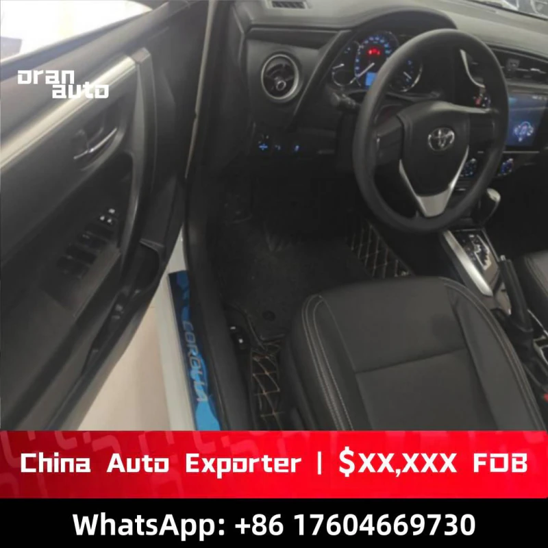 Corolla cabin with clean dashboard and seats