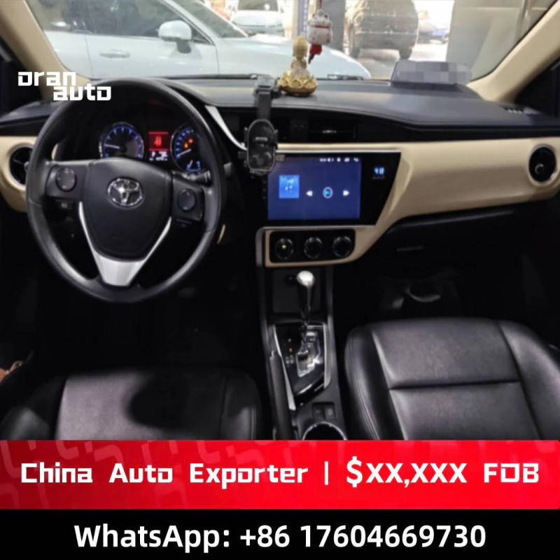 Toyota Corolla dashboard and steering wheel interior