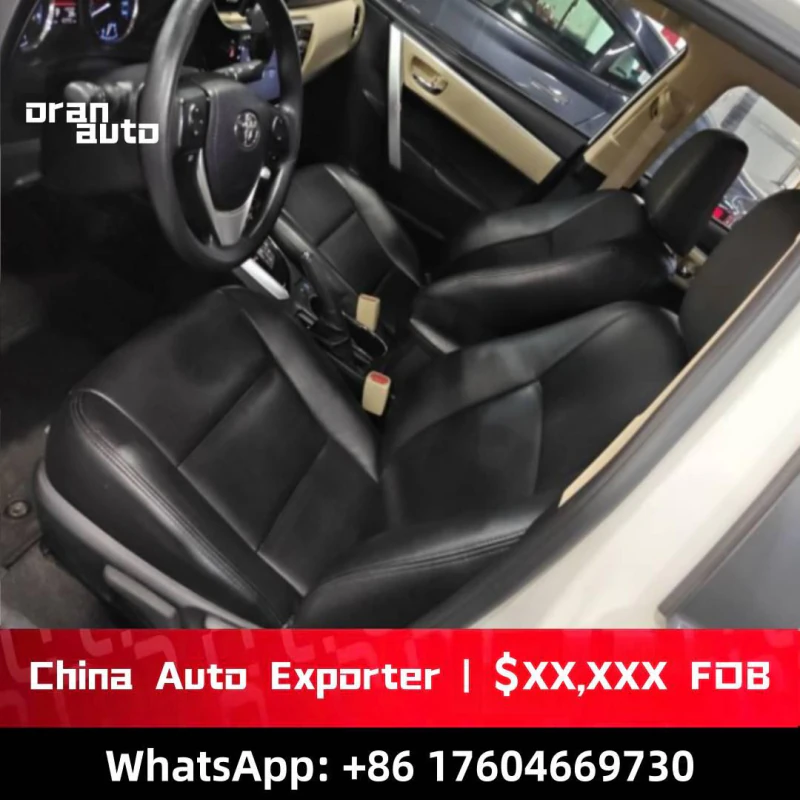 Compact sedan rear seat cabin detail