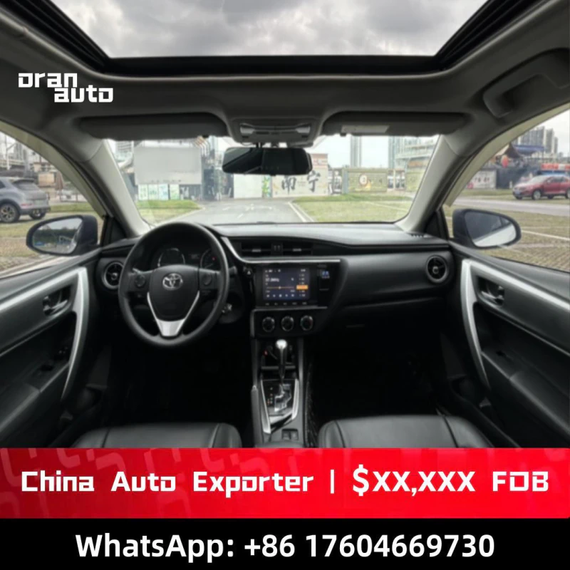 Corolla sedan dashboard and steering wheel