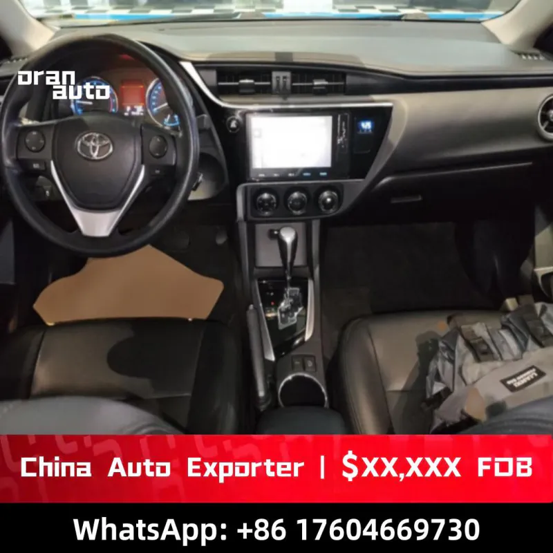 Corolla interior dashboard and controls layout