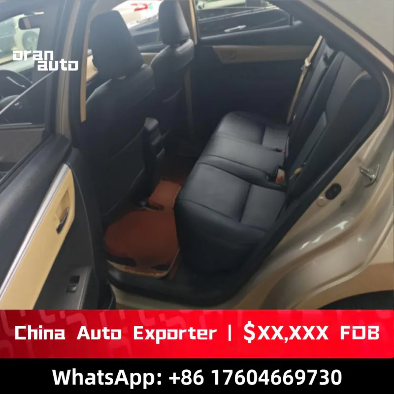 Used 2017 Corolla Sedan leather seats interior
