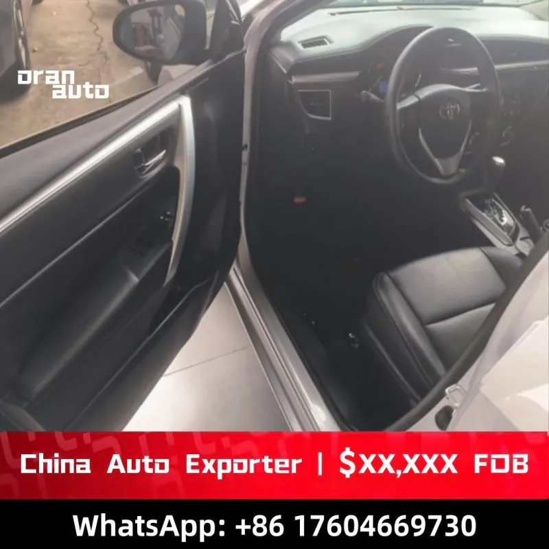 Interior cabin of Toyota Corolla GL with leather seats