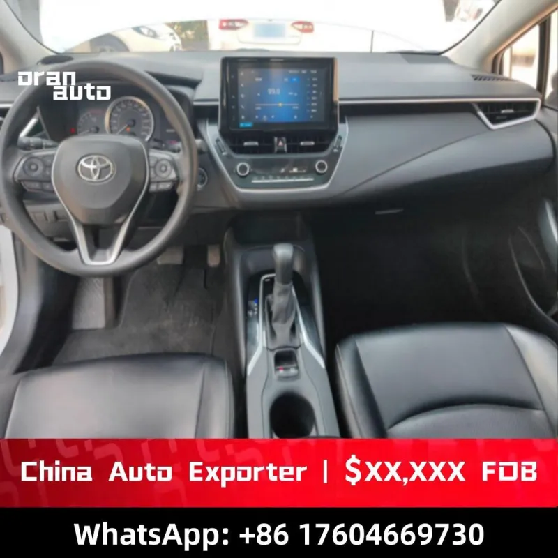 Toyota Corolla dashboard and steering wheel interior