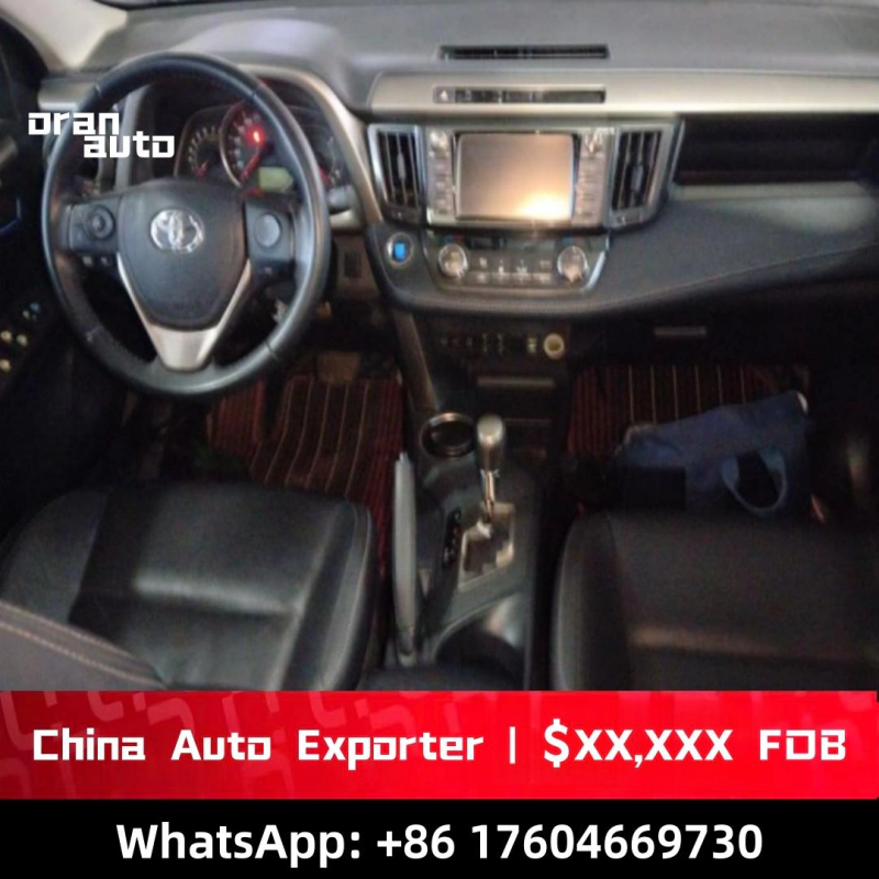 Toyota SUV interior dashboard and steering wheel