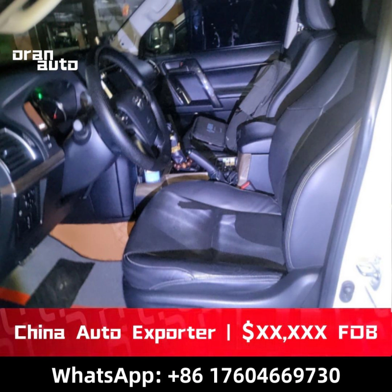 Used 2018 Toyota Land Cruiser Prado side profile SUV view