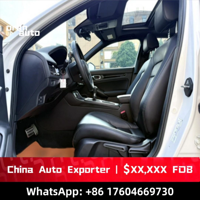 Sporty interior dashboard of Honda Civic CVT turbo model