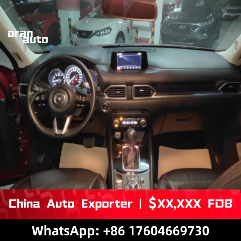 Mazda CX-5 Black Knight interior dashboard and steering wheel view