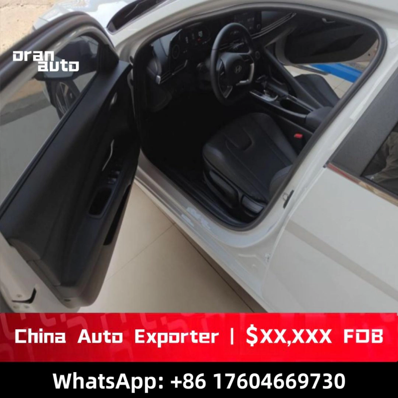 Modern infotainment system and dashboard interior layout