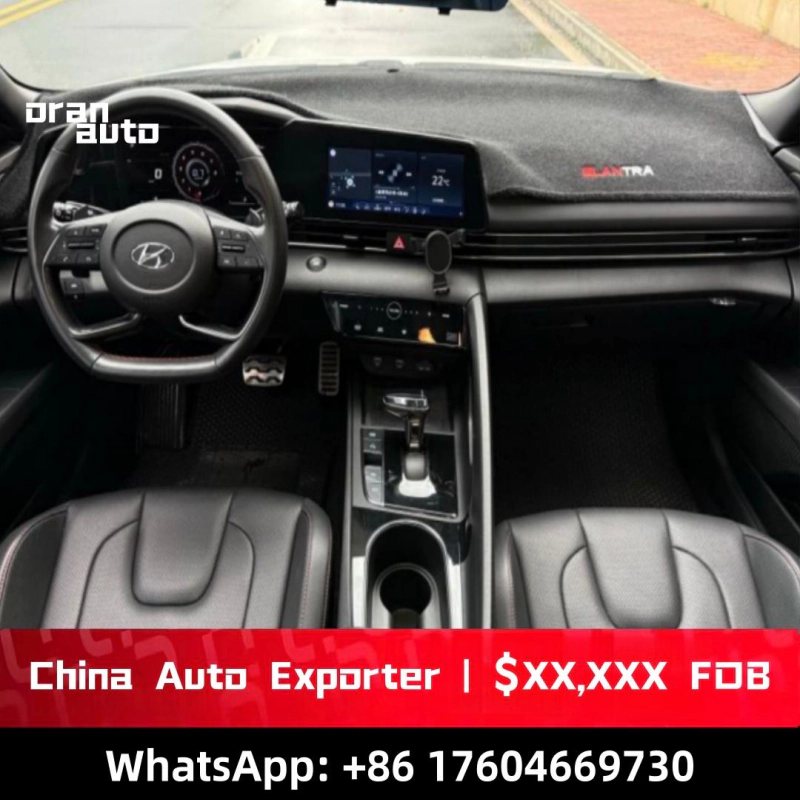 Hyundai Elantra luxury sedan interior dashboard