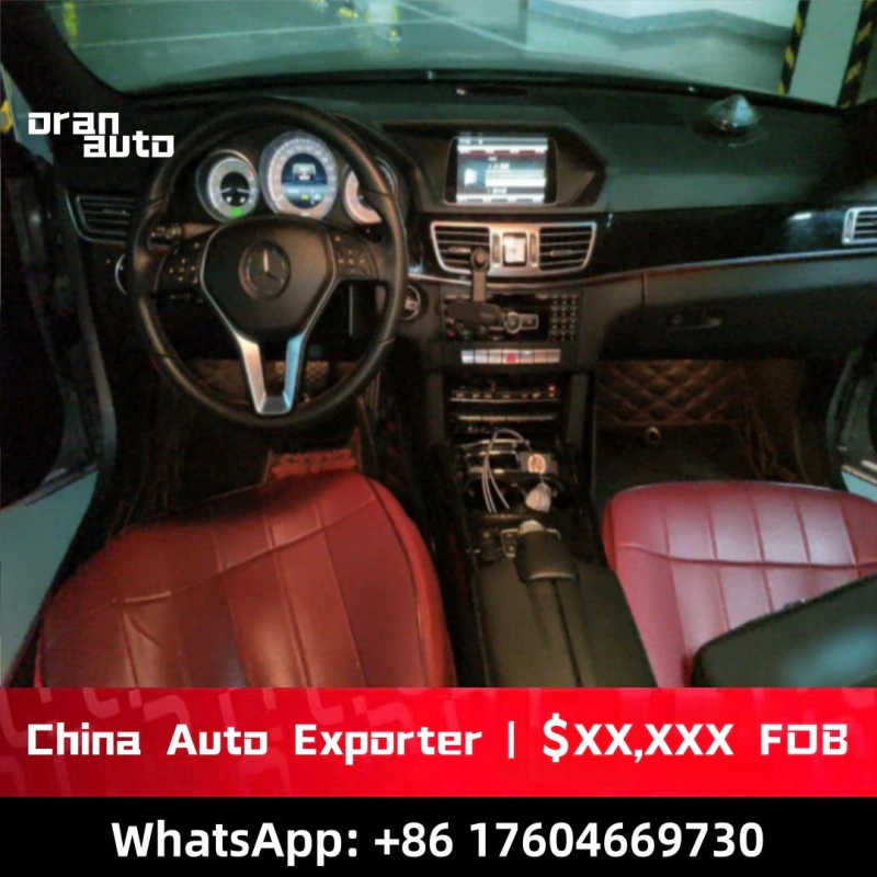 Mercedes E260 L front grille and headlights elegant luxury design detail